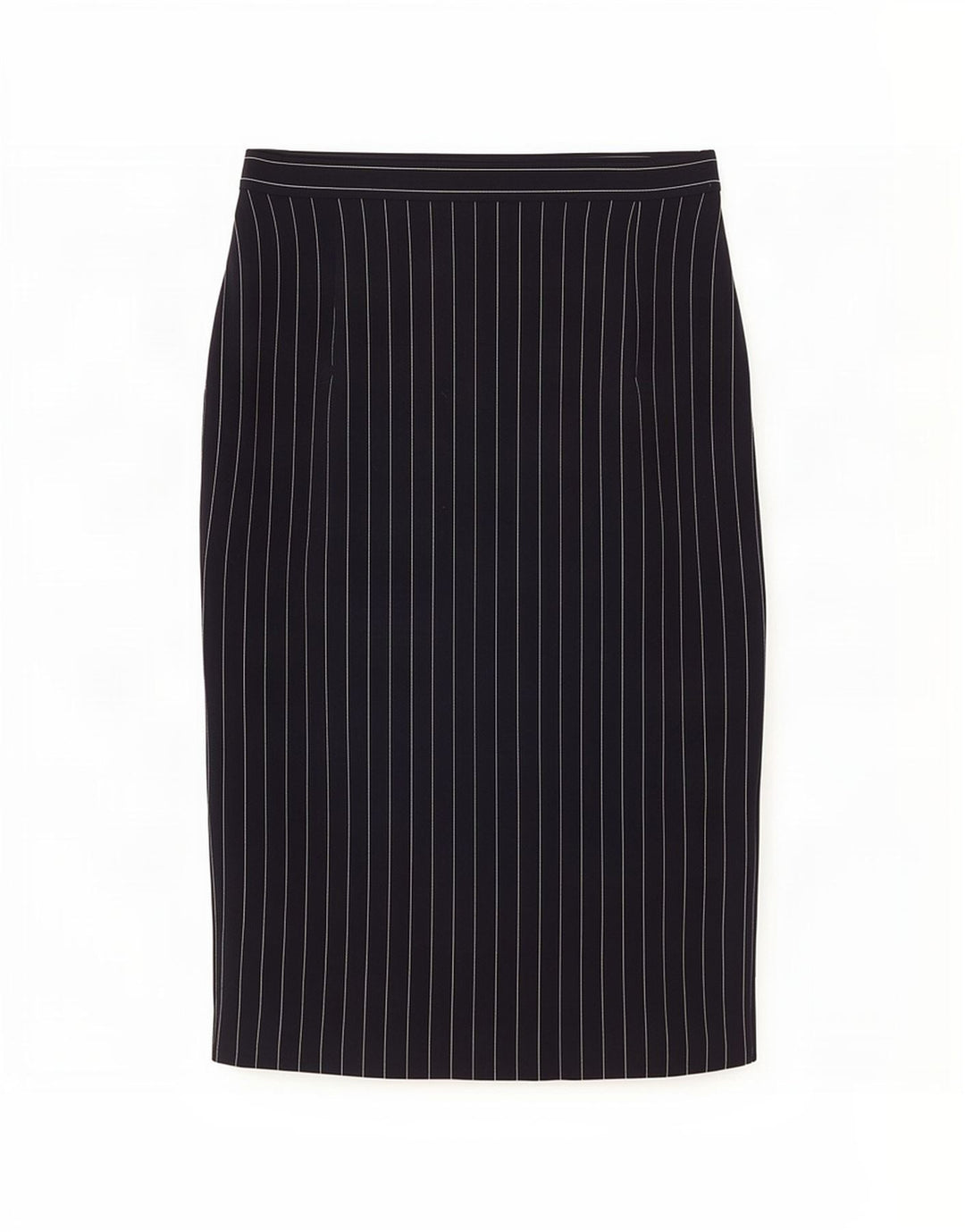 Mondi Womens Midi Skirt EU 40 Medium W28 Navy Blue Striped Polyester