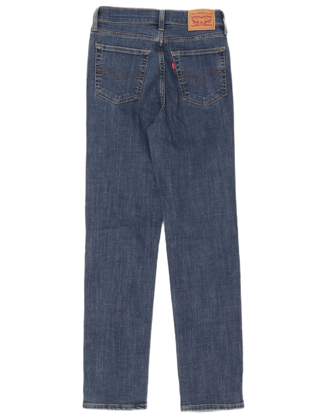 LEVI'S Womens 724 High Rise Straight Jeans W27 L30  Blue Cotton