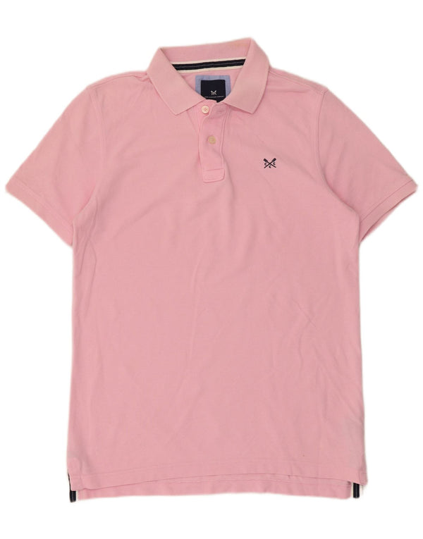 Crew Clothing Mens Polo Shirt Small Pink Cotton