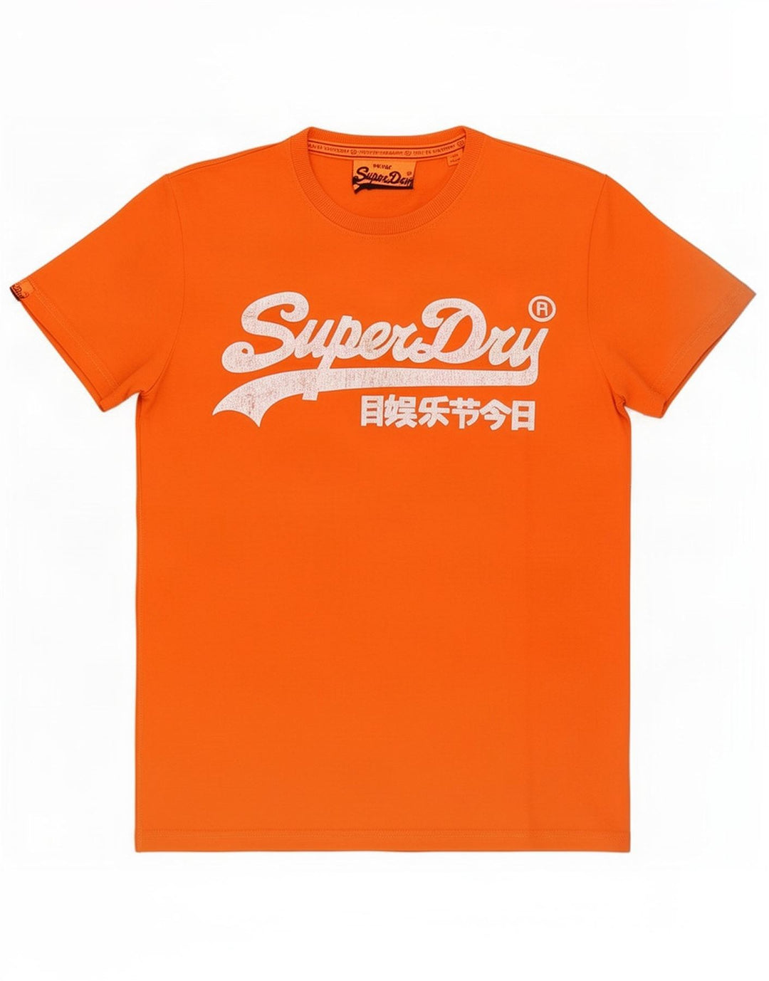 Superdry Mens Graphic T-Shirt Top Medium Orange