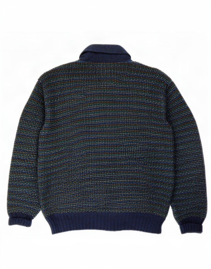 Missoni Mens Cardigan Sweater Medium Multicoloured Striped Wool