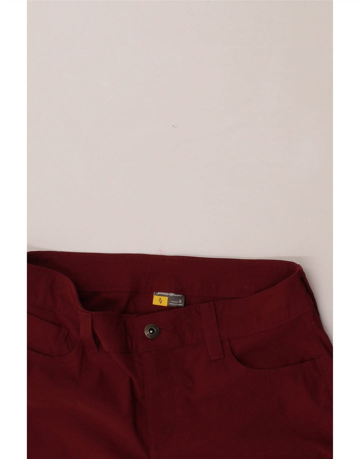 EDDIE BAUER Womens Slim Casual Trousers US 6 Medium W30 L31 Red Nylon Vintage Eddie Bauer and Second-Hand Eddie Bauer from Messina Hembry 