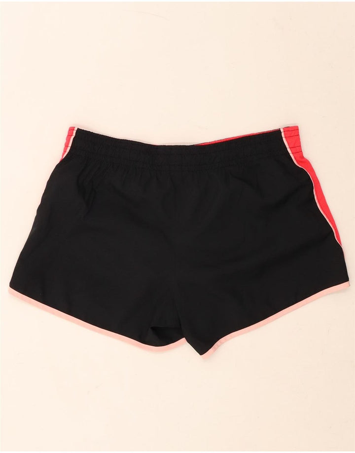 NIKE Womens Sport Shorts UK 14 Medium  Black Colourblock Polyester Vintage Nike and Second-Hand Nike from Messina Hembry 