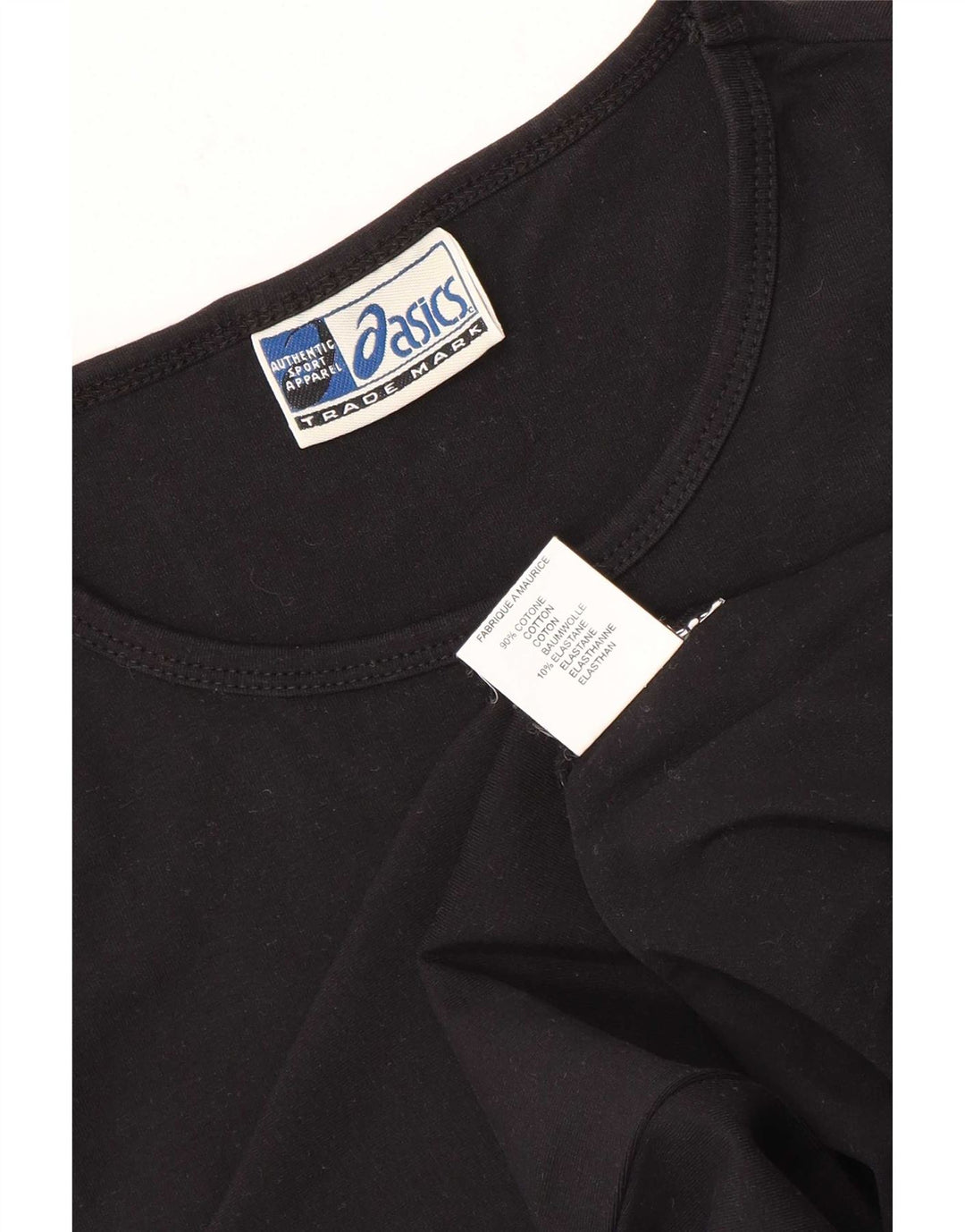 Asics Womens T-Shirt Top UK 8 Small Black