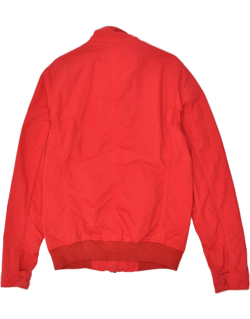 TOMMY HILFIGER Mens Bomber Jacket UK 36 Small Red Nylon | Vintage Tommy Hilfiger | Thrift | Second-Hand Tommy Hilfiger | Used Clothing | Messina Hembry 