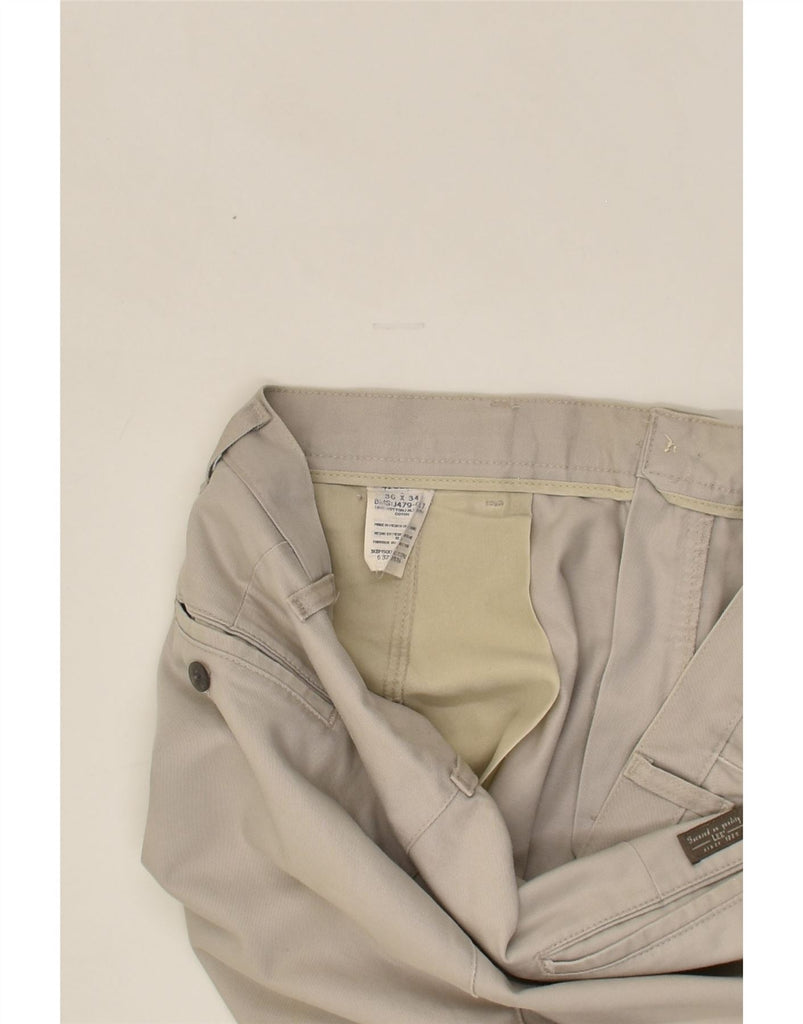 LEE Mens Straight Chino Trousers W36 L34 Grey Cotton | Vintage Lee | Thrift | Second-Hand Lee | Used Clothing | Messina Hembry 