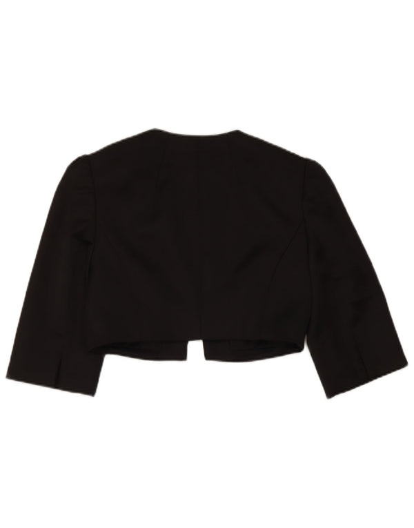 Coast Womens 3/4 Sleeve Bolero Jacket UK 8 Small Black Polyester