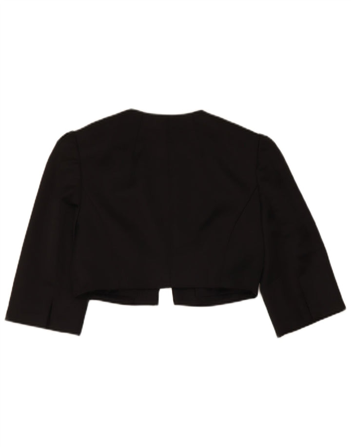 Coast Womens 3/4 Sleeve Bolero Jacket UK 8 Small Black Polyester