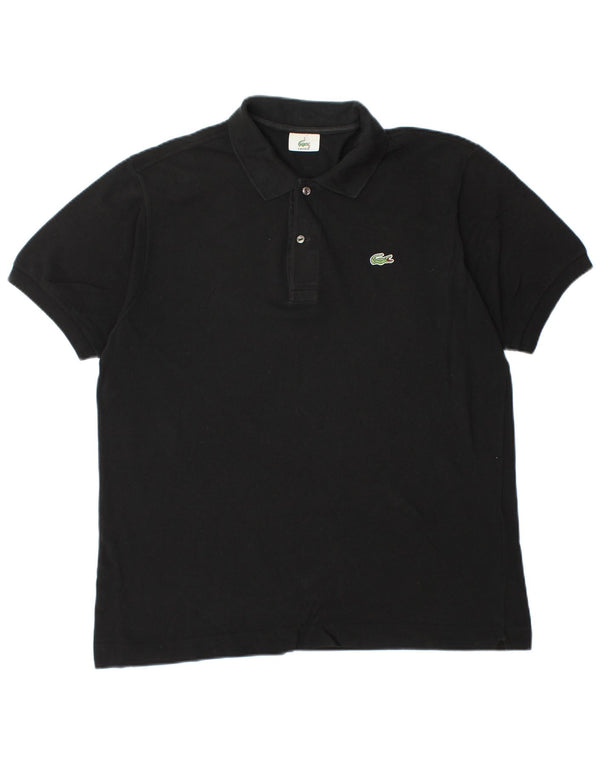 Lacoste Mens Polo Shirt Size 5 Large Black Cotton
