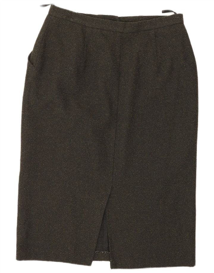 St. Bernard Womens Pencil Skirt UK 18 XL W34 Khaki Polyester