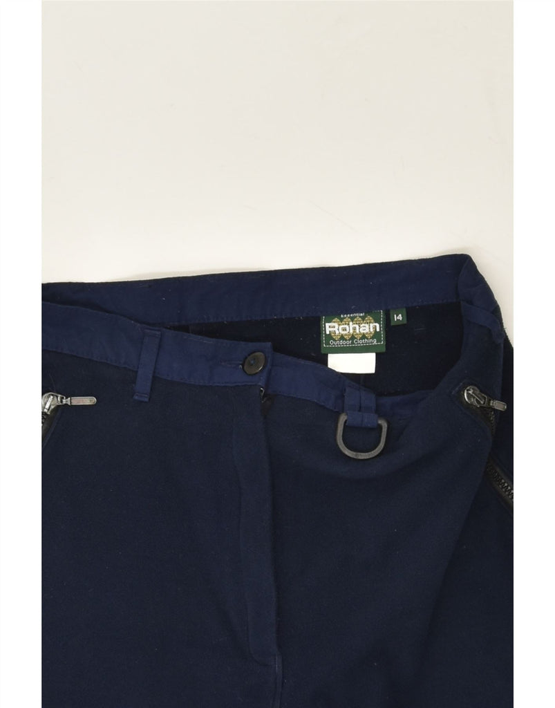 ROHAN Womens Straight Windbreaker Trousers UK 14 Medium W30 L27 Navy Blue | Vintage Rohan | Thrift | Second-Hand Rohan | Used Clothing | Messina Hembry 