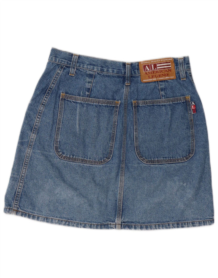 AMERICAN LEGEND Womens Denim Skirt IT 42 Medium W28  Blue Cotton