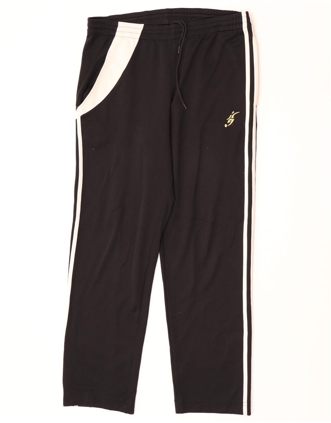 Adidas Mens Graphic Tracksuit Trousers Medium Black Colourblock