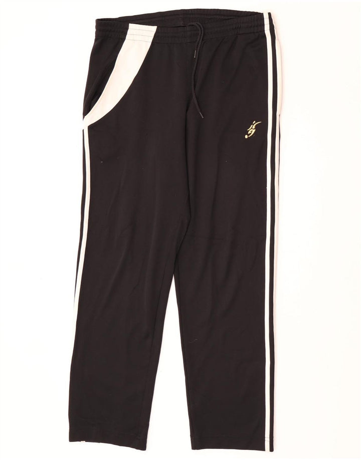 Adidas Mens Graphic Tracksuit Trousers Medium Black Colourblock