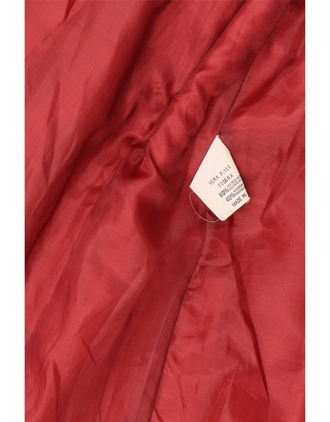 Vintage Womens Leather Jacket UK 14 Medium Red Leather