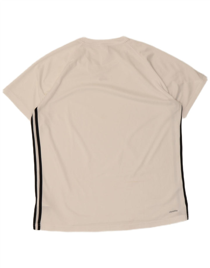 Adidas Mens Climalite T-Shirt Top XL White Polyester
