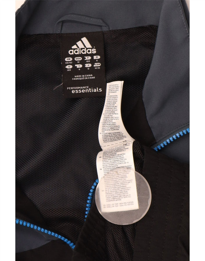 Adidas Mens Climalite Tracksuit Top Jacket UK 40/42 Medium Grey Colourblock