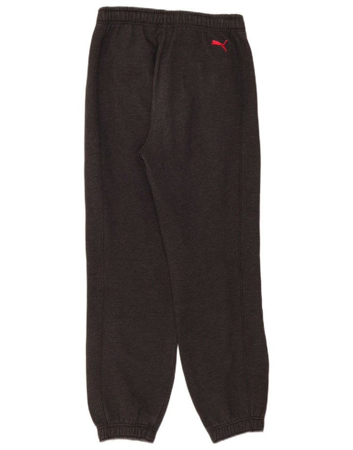 Puma Mens Graphic Tracksuit Trousers Joggers Small Grey Flecked
