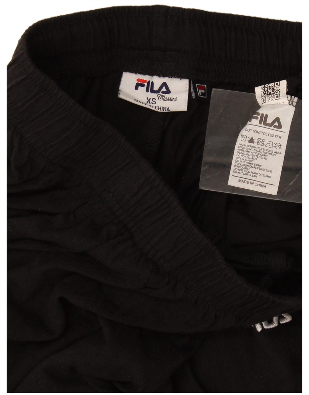 Fila Mens Tracksuit Trousers XS Black Cotton