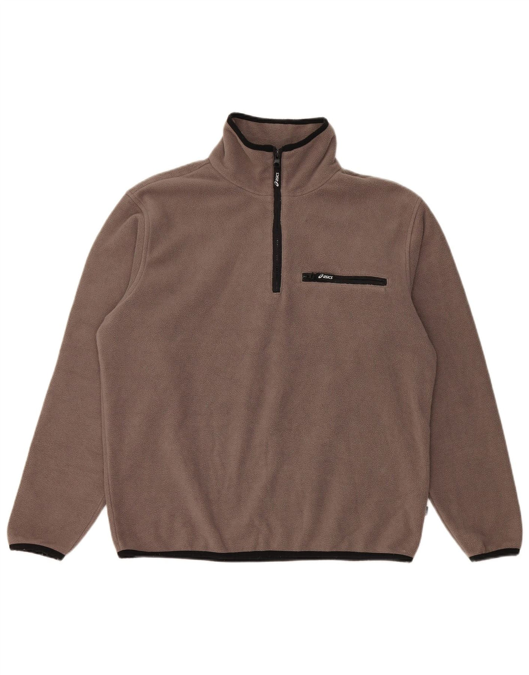 Asics Mens Fleece Jumper Medium Brown Polyester