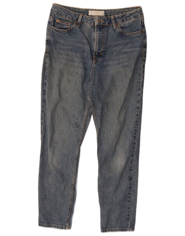 Topshop Mens Slim Jeans W30 L25 Blue Cotton