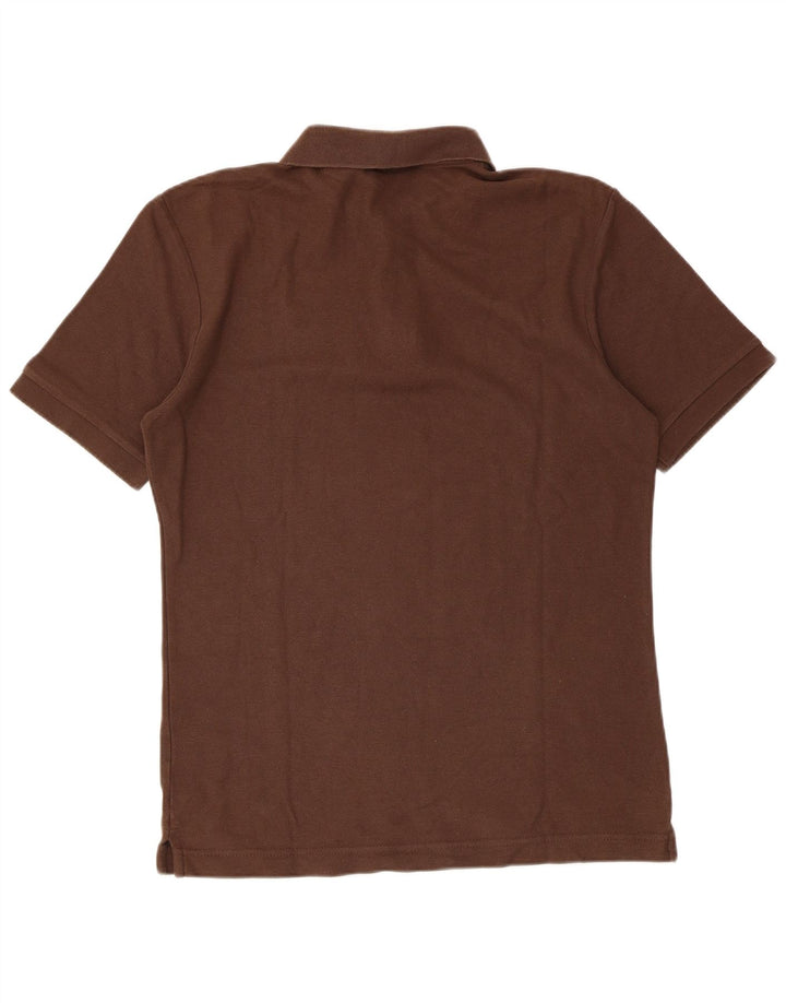 Fila Mens Polo Shirt Medium Brown Cotton