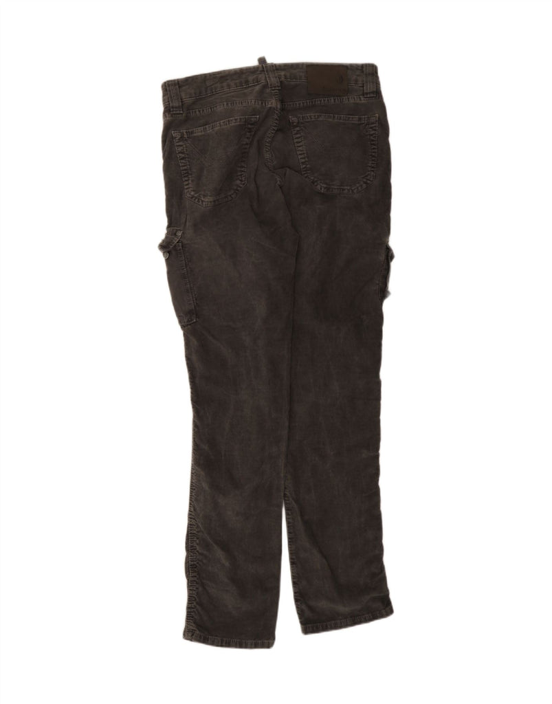 JECKERSON Womens Cargo Corduroy Trousers W31 L32 Grey Cotton Vintage Jeckerson and Second-Hand Jeckerson from Messina Hembry 