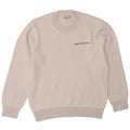 Zara Mens Crew Neck Jumper Sweater Medium White Cotton
