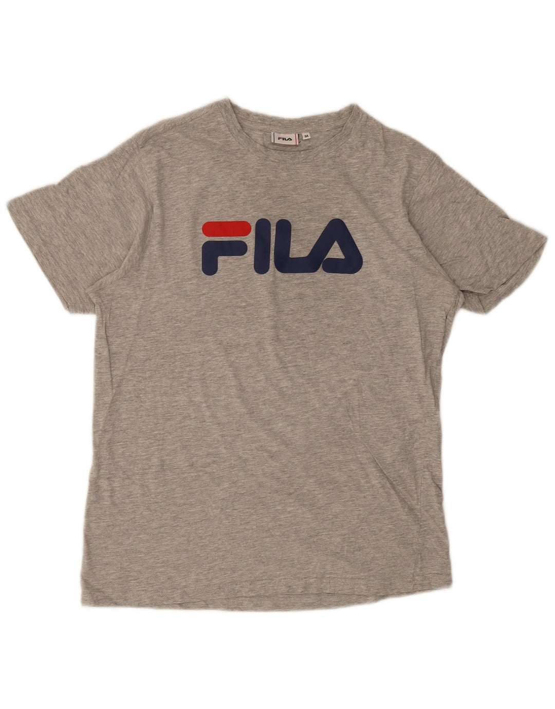 Fila Mens Graphic T-Shirt Top Medium Grey Flecked