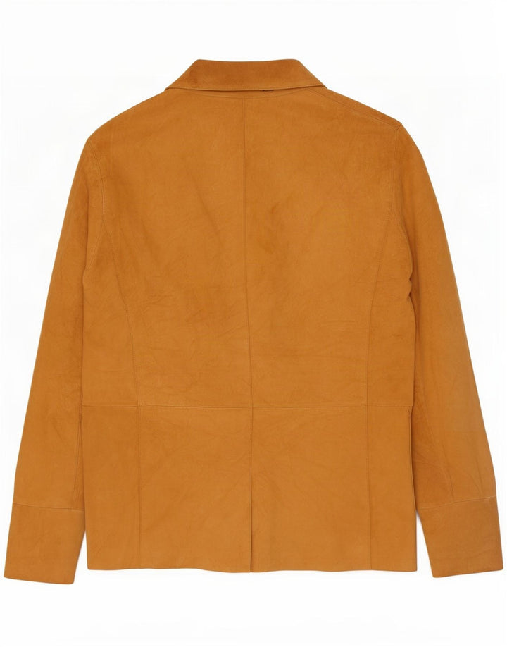 Basile Mens Suede Jacket IT 52 XL Beige Leather