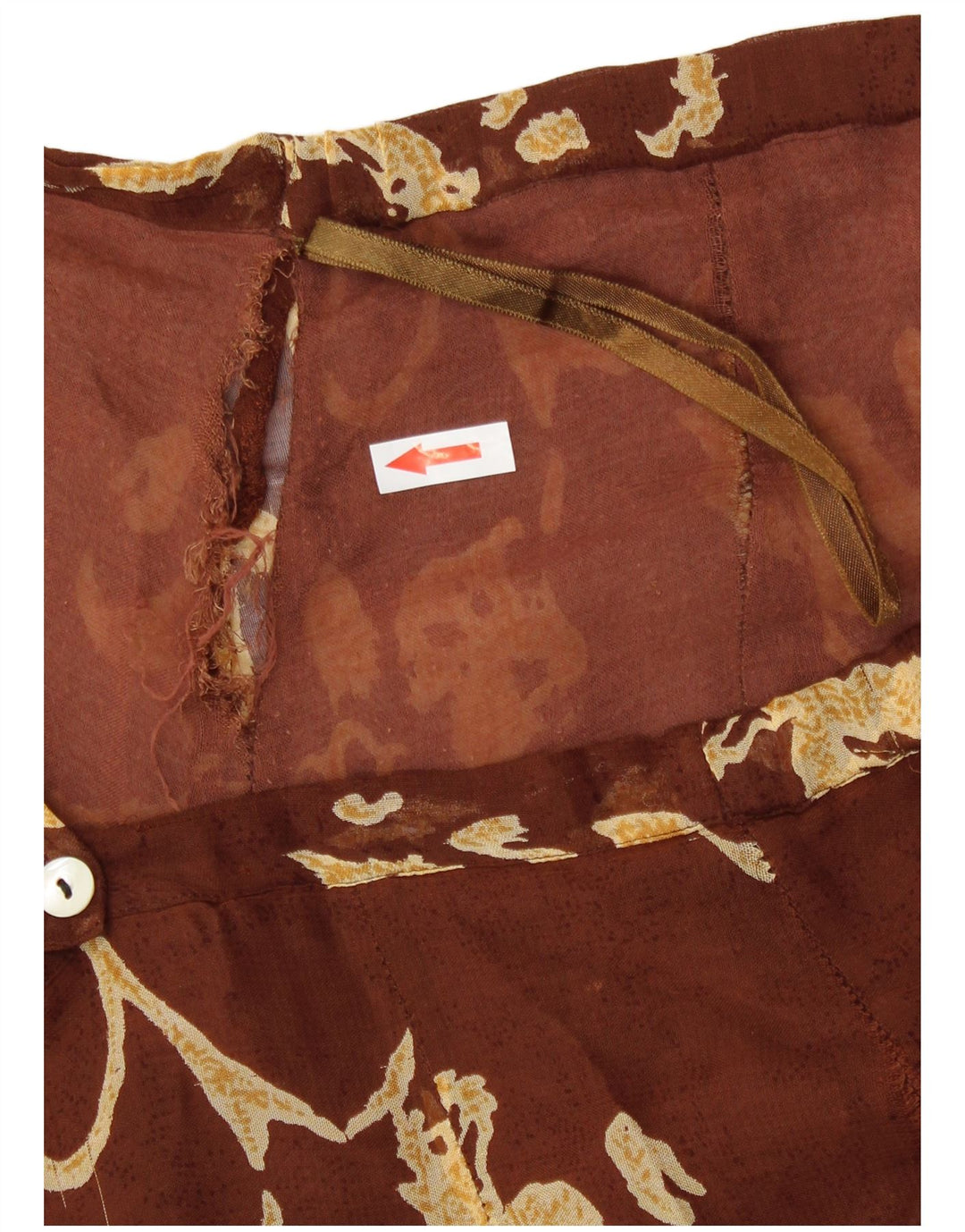 Pheder Womens Wrap Skirt Large W34  Brown Floral