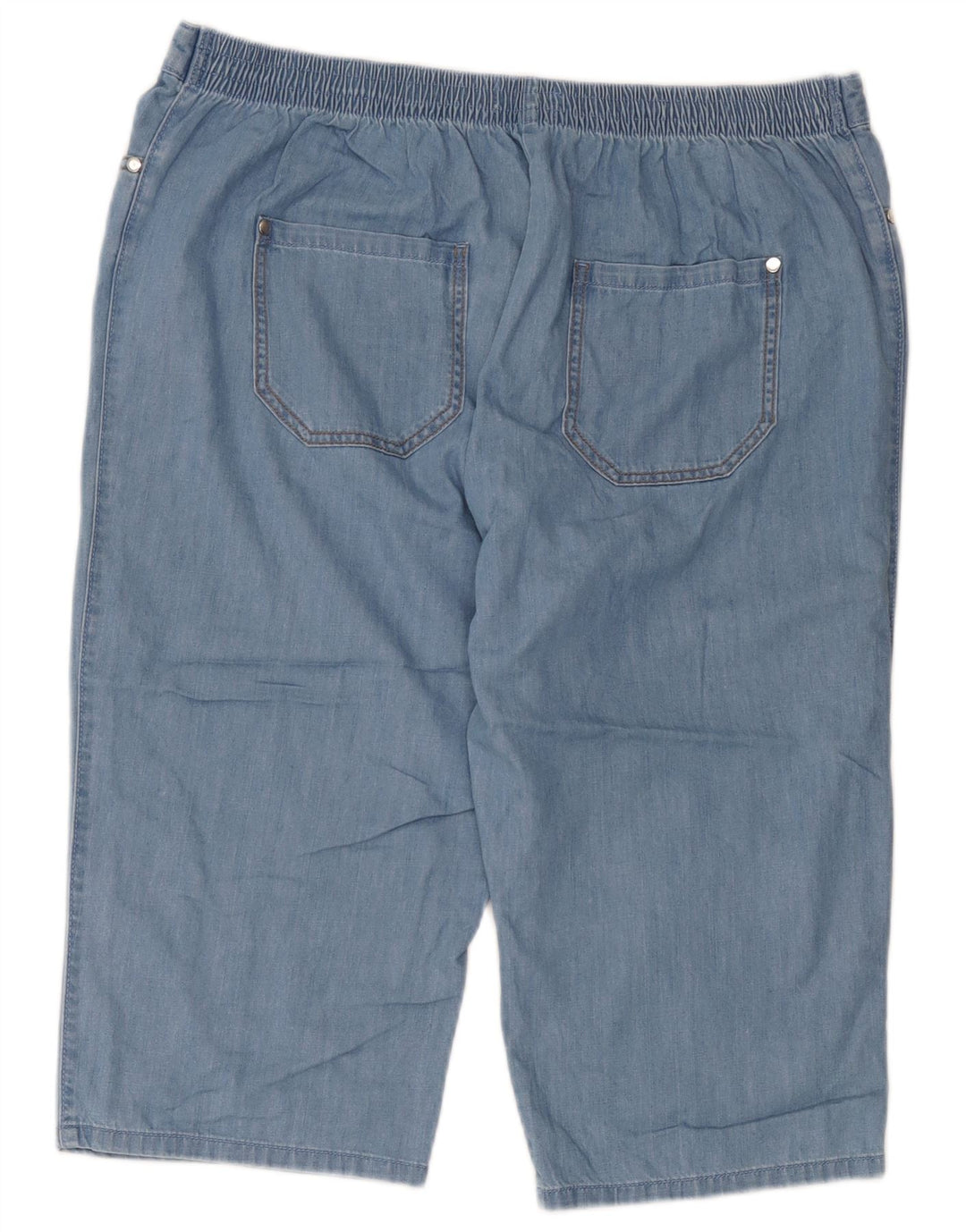 Marks & Spencer Womens Bermuda Shorts UK 18 XL W36  Blue Cotton