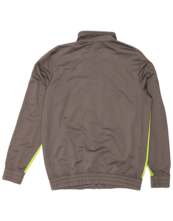 Kappa Mens Tracksuit Top Jacket XL Grey Colourblock Polyester