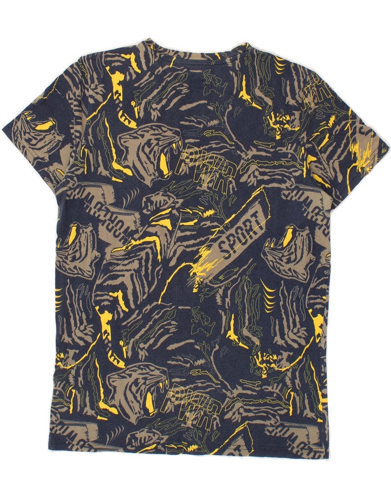 PUMA Boys Abstract Pattern Graphic T-Shirt Top 15-16 Years Navy Blue | Vintage Puma | Thrift | Second-Hand Puma | Used Clothing | Messina Hembry 