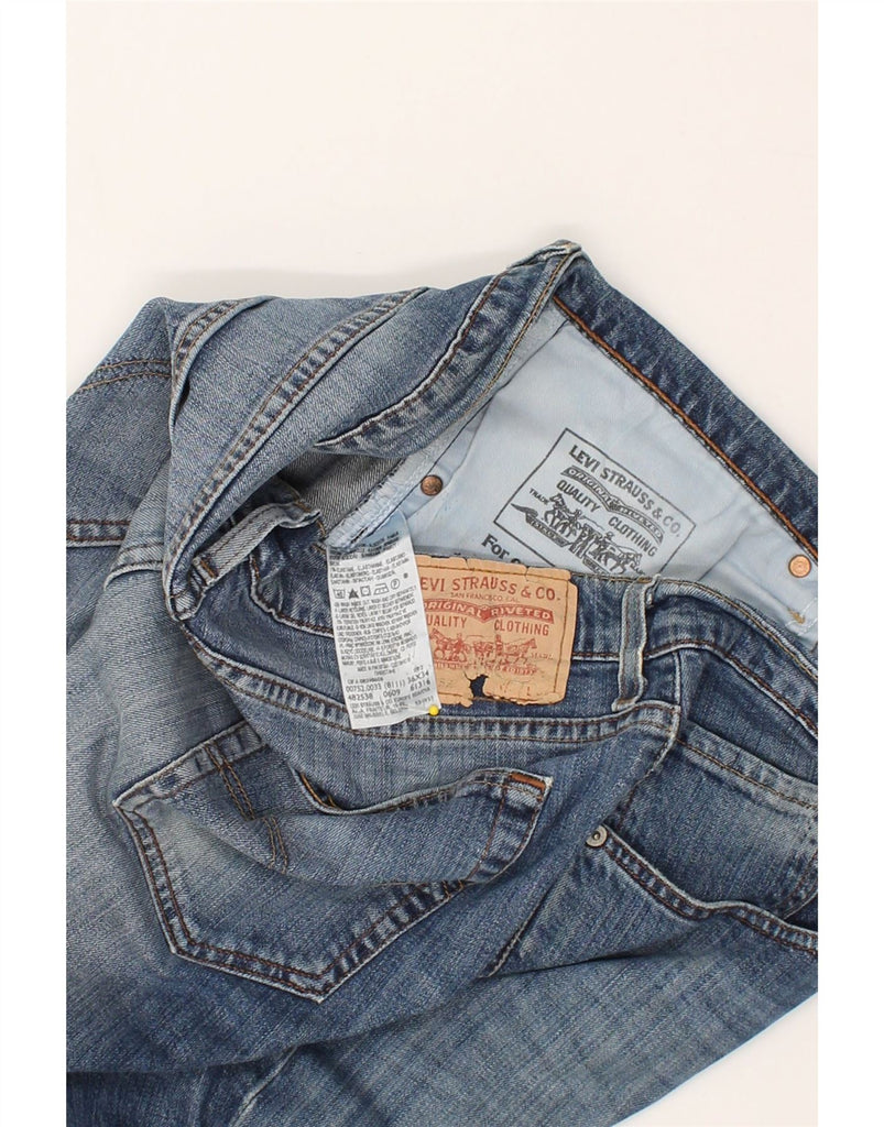 LEVI'S Mens 752 Straight Jeans W36 L30 Blue | Vintage Levi's | Thrift | Second-Hand Levi's | Used Clothing | Messina Hembry 