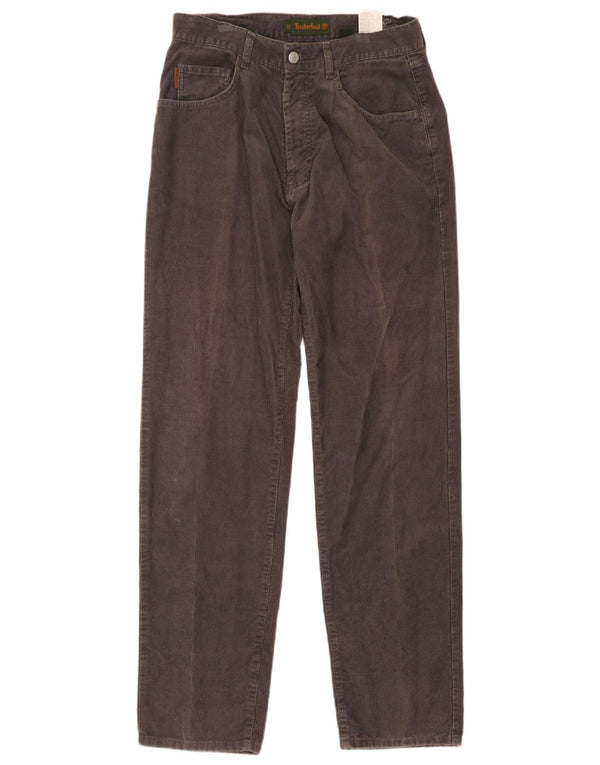 Timberland Mens Straight Corduroy Trousers W33 L32 Grey Cotton