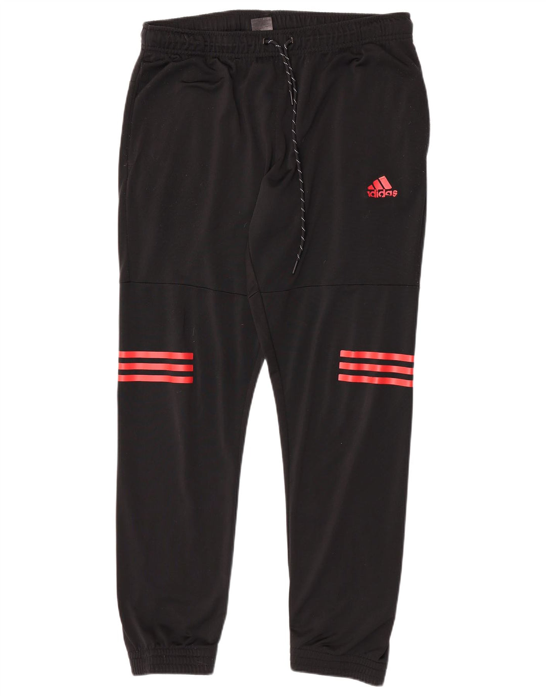 Adidas Mens Tracksuit Trousers Joggers Medium  Black Polyester