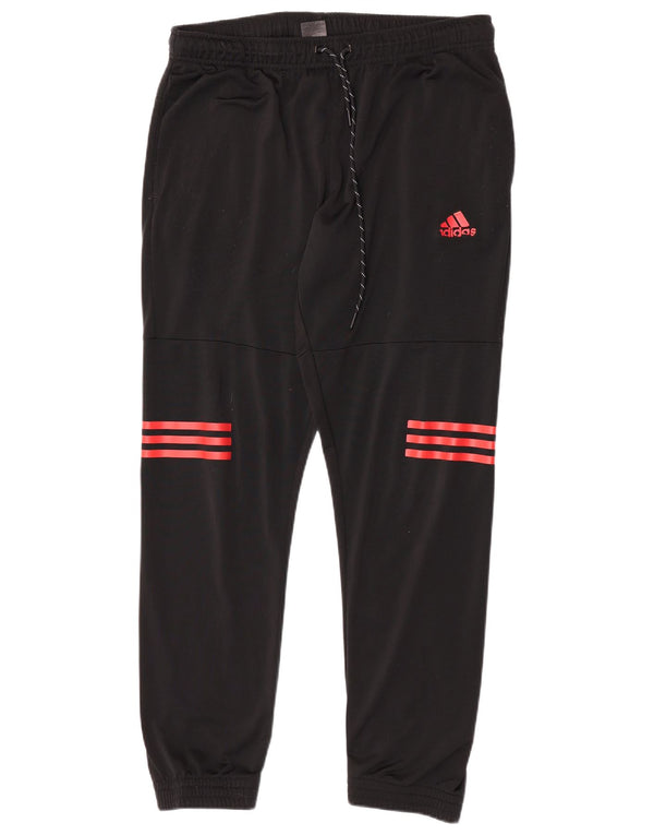 Adidas Mens Tracksuit Trousers Joggers Medium  Black Polyester