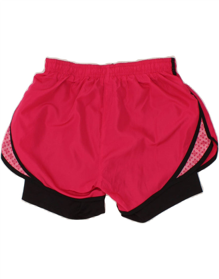 UMBRO Womens Sport Shorts UK 8 Small Pink Colourblock Polyester Vintage Umbro and Second-Hand Umbro from Messina Hembry 