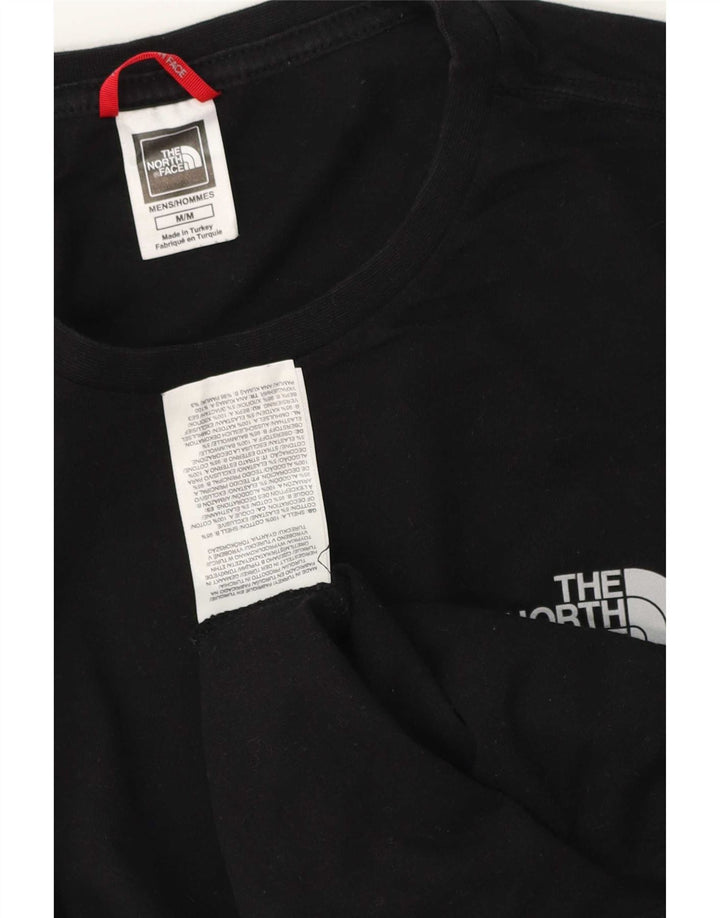 The North Face Mens T-Shirt Top Medium Black Cotton