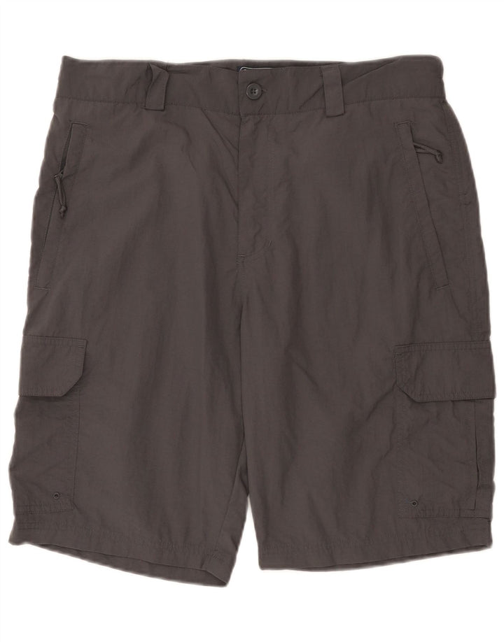 Mountain Warehouse Mens Cargo Shorts W34 Large Grey Polyamide
