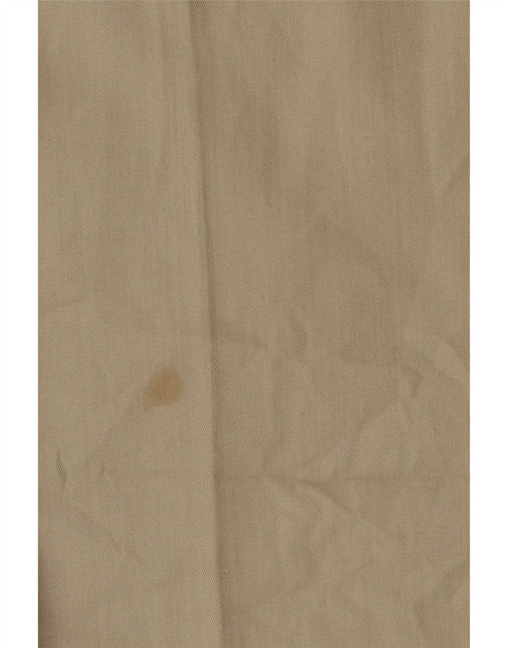 Marks & Spencer Mens Pegged Suit Trousers W36 L31 Beige Polyester