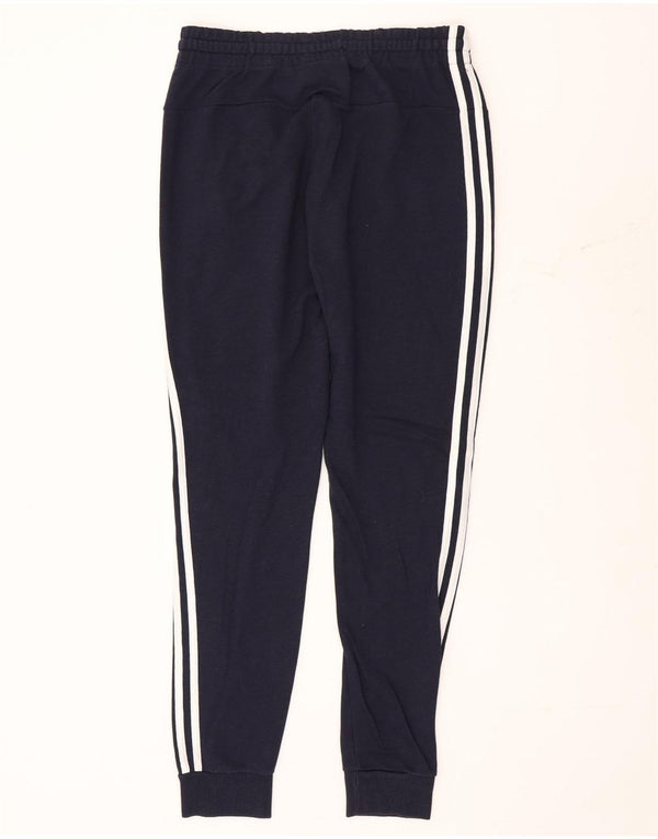 Adidas Womens Tracksuit Trousers Joggers UK 8/10 Small Navy Blue Cotton