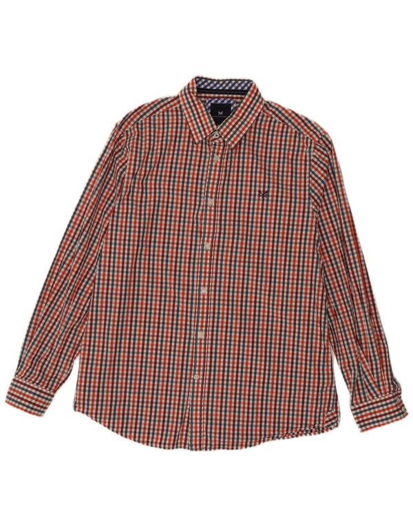 Crew Clothing Mens Classic Fit Shirt Large Multicoloured Gingham Cotton