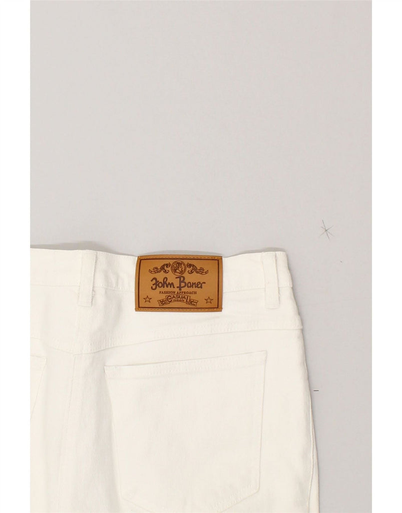 JOHN BANER Womens Slim Jeans W32 L27 White Vintage John Baner and Second-Hand John Baner from Messina Hembry 