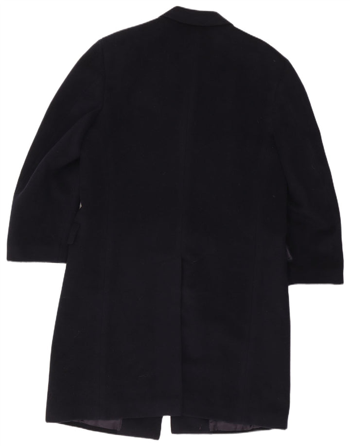 Canali Mens Overcoat IT 54 2XL Navy Blue Wool Classic