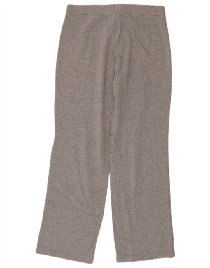 Marks & Spencer Womens Tracksuit Trousers UK 12 Medium Grey Cotton