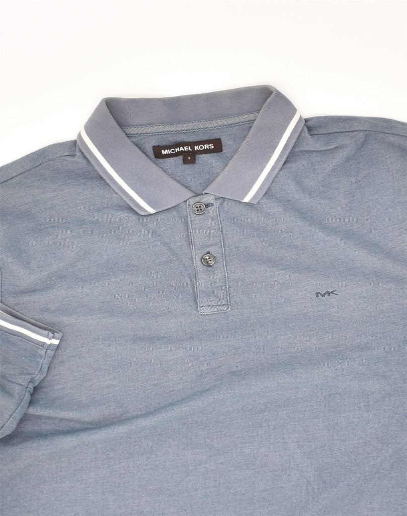 MICHAEL KORS Mens Polo Shirt Small Grey Cotton | Vintage Michael Kors | Thrift | Second-Hand Michael Kors | Used Clothing | Messina Hembry 