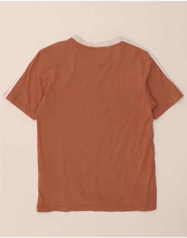 Adidas Girls T-Shirt Top 11-12 Years Brown Cotton