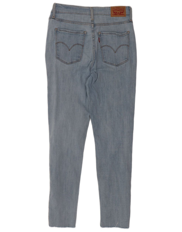 Levi's Womens 721 High Rise Skinny Jeans W28 L28 Blue Cotton